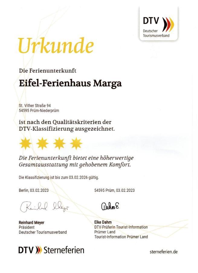 Eifel-Ferienhaus Marga Prüm Exterior foto